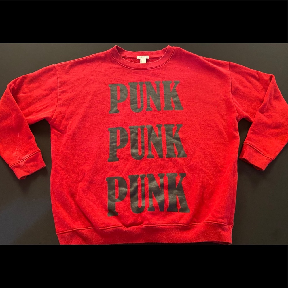 Punk Crew Neck Sweater Forever 21